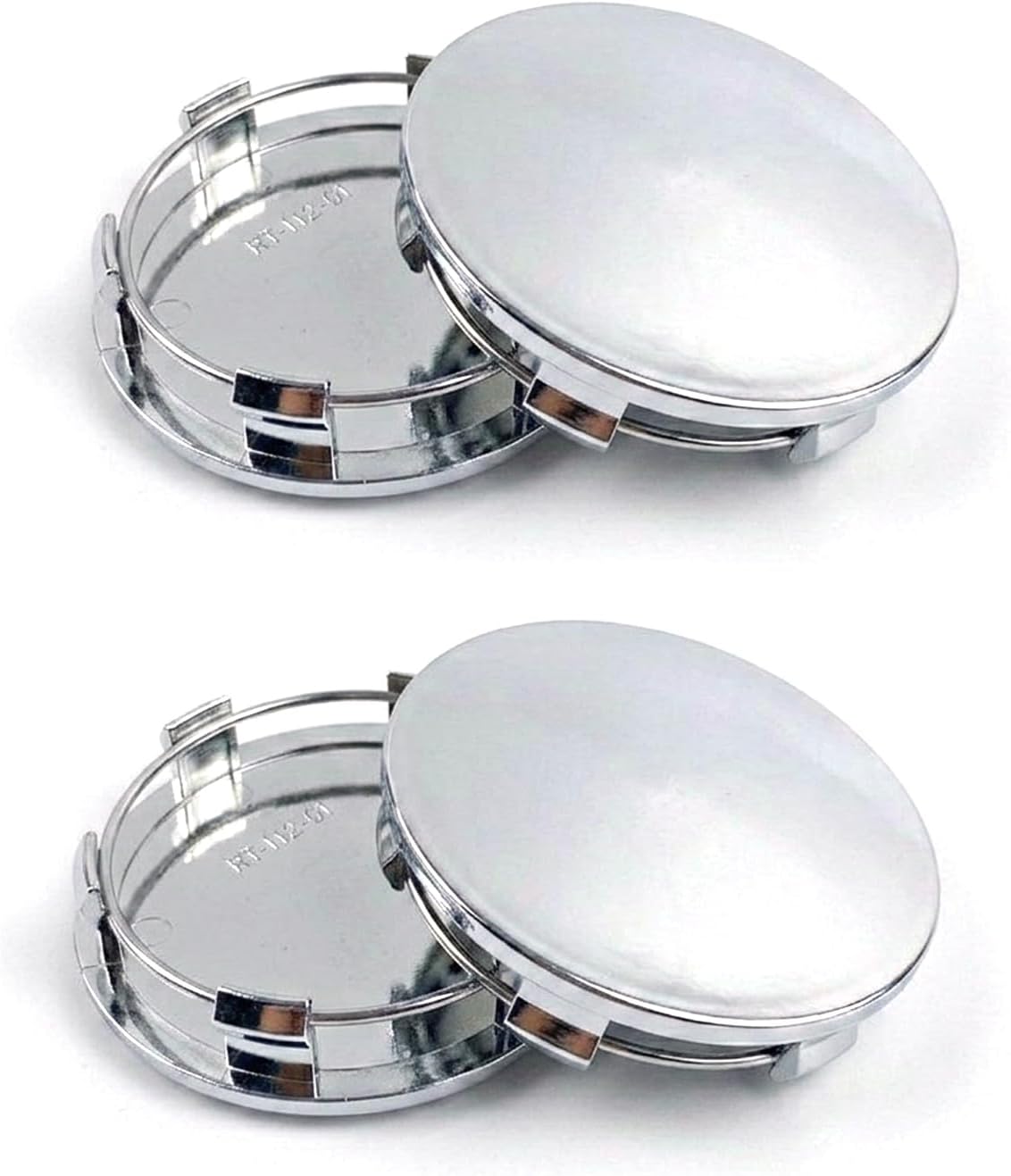 Car Wheel Center Cap Cover Kit Outer 83mm(3.26") Inner 76mm(3") Compatible with Tah-oe Su-burba Yu-kon ES-Calade Rims Center Hub Caps Covers Wheel Caps, Wheel Center Cover Caps Decor Kit 4Pack Silver