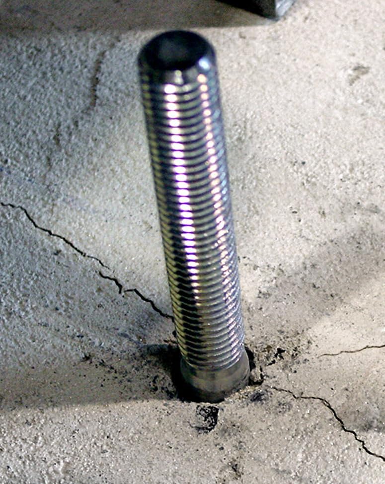 simpson strong-tie stb2-50334 strong-bolt 2 — 1/2 in. showing dimensions