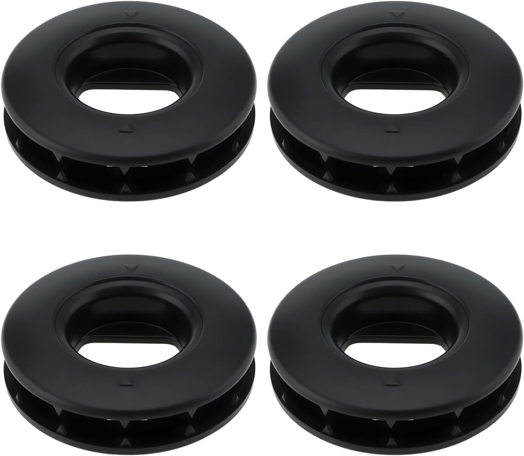 4X Car Floor Mat Fastening Non-Slip Snap Buckles Compatible with Toyota Car Carpet, Black