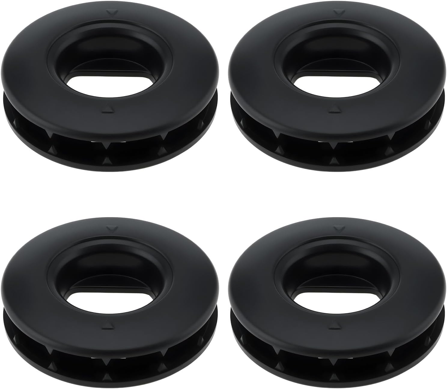 4X Car Floor Mat Fastening Non-Slip Snap Buckles Compatible with Toyota Car Carpet, Black