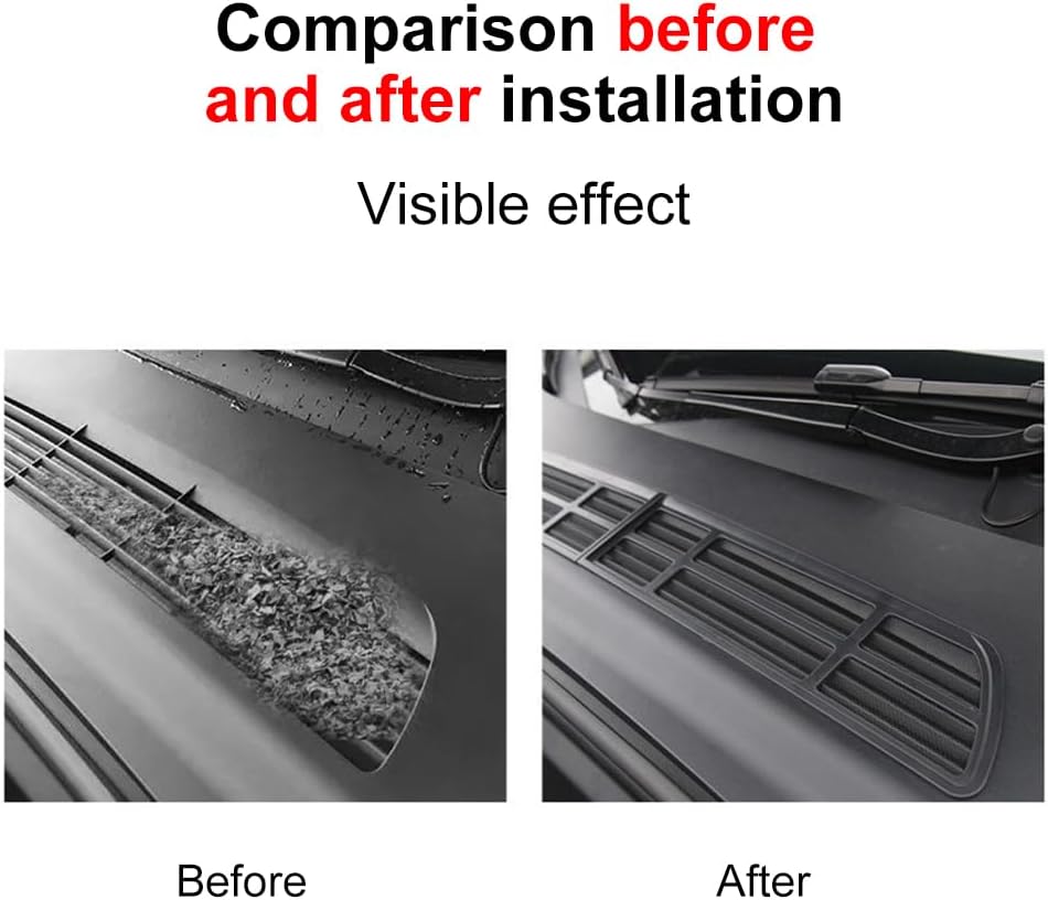 Air Intake Protective Cover for Tesla Model Y 2022-2024 - Black