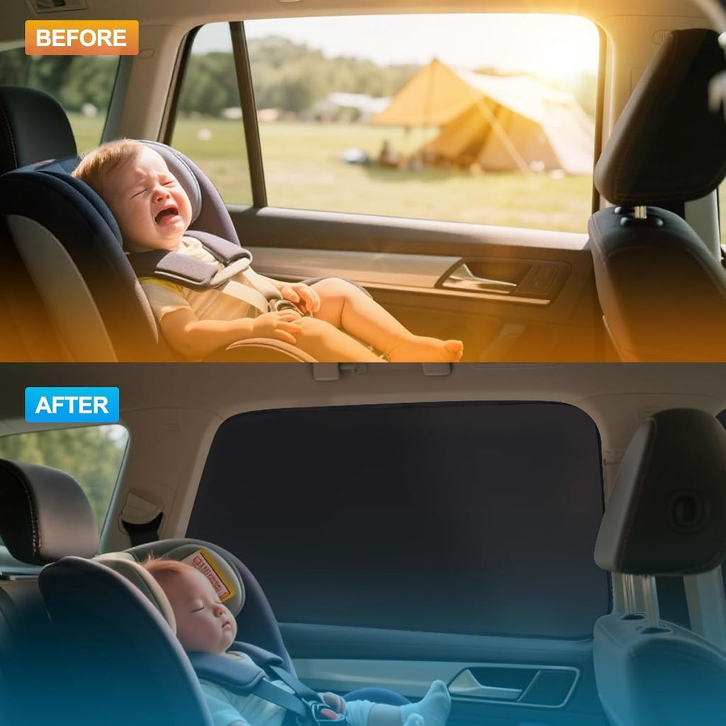 4 Pcs Car Window Shades for Chevrolet Chevy Trax 2024 2025, Side Window Sun Shade Baby UV Protection Mesh Screen Automotive Privacy Cover Backseat Glare Blocker