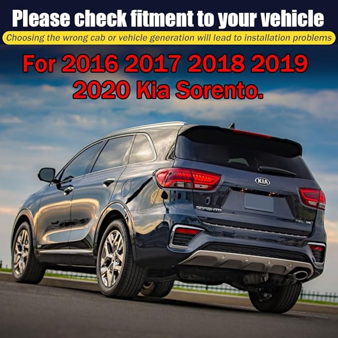 Rain Guards for Kia Sorento 2016-2020, Tape-on Side Window Deflectors for Kia - Image 6