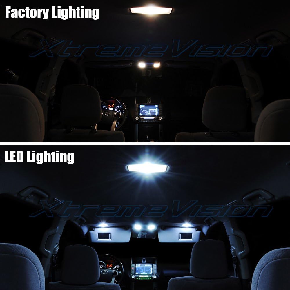 XtremeVision Interior LED for Honda Accord 2003-2012 (12 Pieces) Cool White Interior LED Kit + Installation Tool