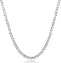 mdfun tennis necklace 18k gold plated 4.0mm cubic, main product view
