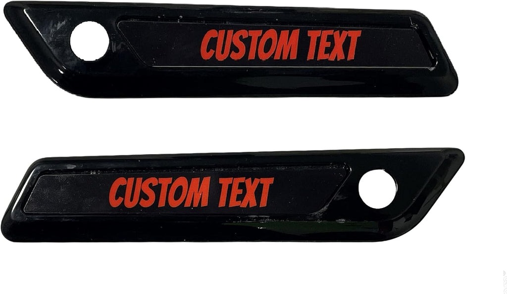 Kustom Cycle Parts Premium Aftermarket Custom Text Saddlebag Inserts! Comes in pairs. Fits Harley Davidson Touring Models. Street Glides Road Glides Road King Ultra Eletra Glide. Made in USA (2014 and Newer)