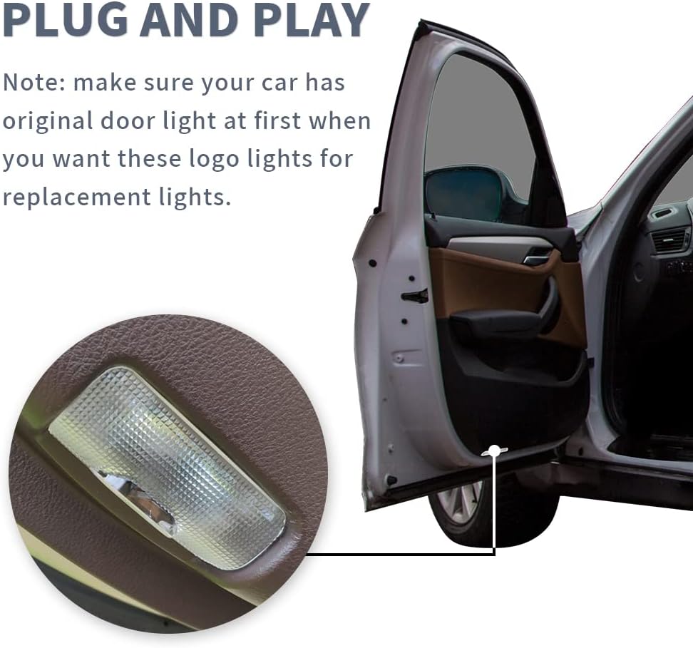 Never Fade Car LED Door Logo Projector Puddle lamp, for Outback Accessories Door Light Logo LED Laser Car Courtesy Step Light HD Compatible with Outback