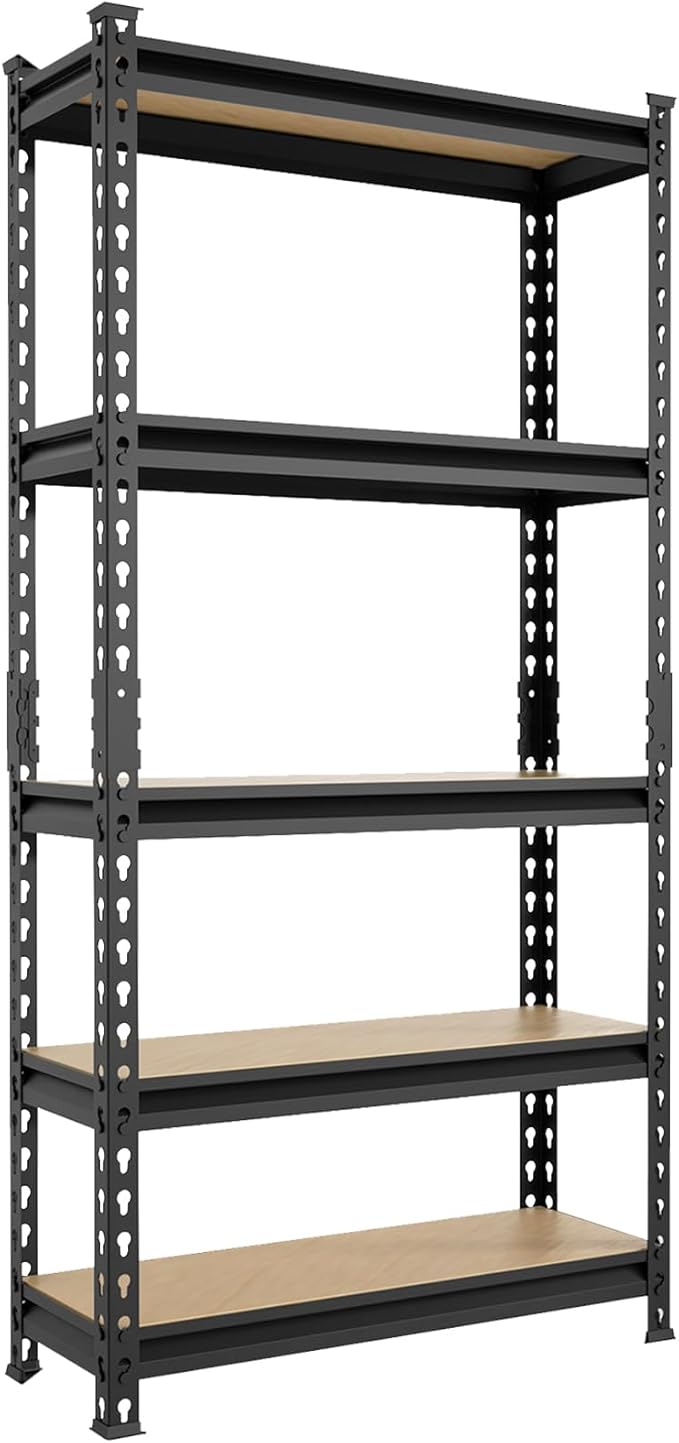 BIG RED Storage Shelving Unit, 5-Tier Adjustable, Heavy Duty Metal Garage by BIGRED