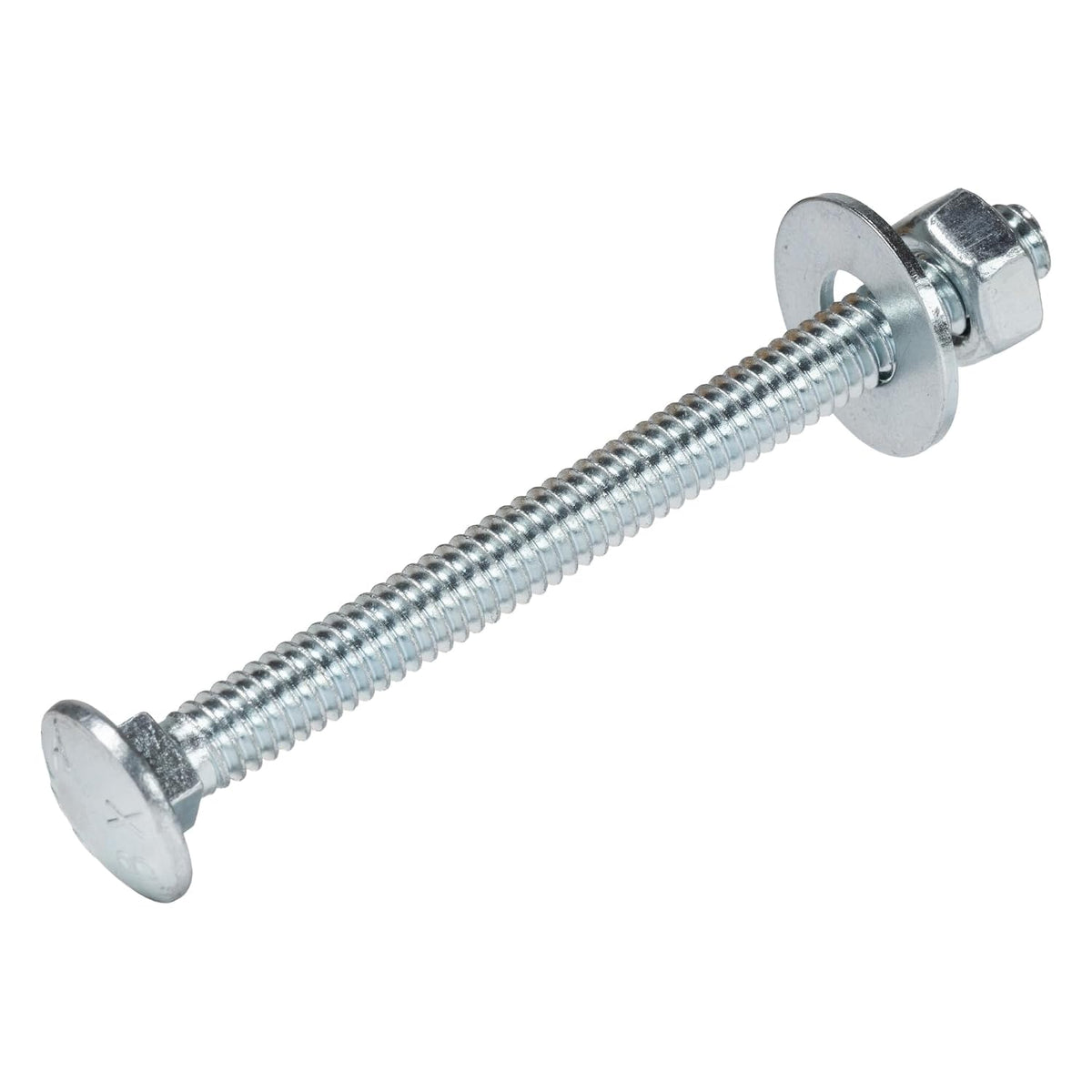 1/4" x 3" (100 pack) zinc carriage bolt, main product view