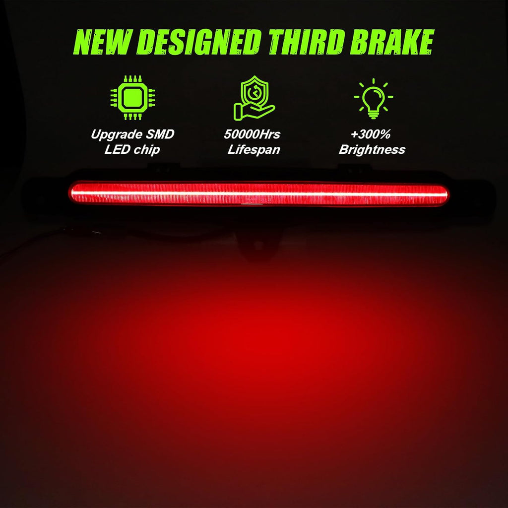 Smoke Lens LED Third Brake Lights Compatible With 2010-2014 Mustang 3rd Brake Lamp