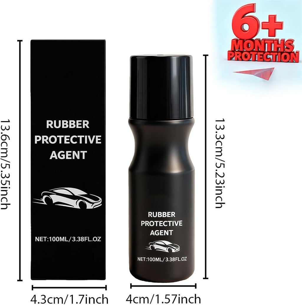 XIRUJNFD Car Rubber Seal Protectant, Rubber Seal Conditioner, Rejuvenates Color & Flexibility of Old & Dry Seals, for Car Door Seals, Windows, Hoods, Trunks (1 Set)