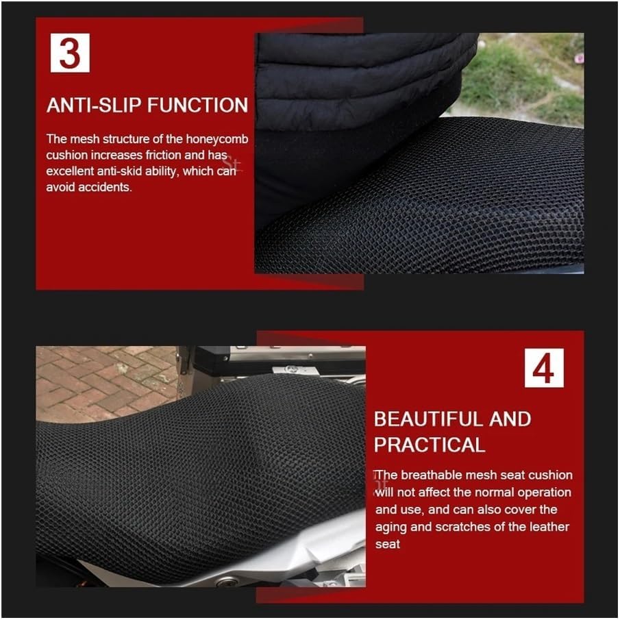 Mesh Seat Cover Cushion Guard Waterproof Insulation Breathable Net for Kaw&asaki Z 400 Z 900 Motorcycle Accessories Seats Cushions Covers