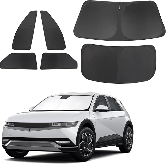 TINGLU Window Shades for Hyundai Ioniq 5 2022-2024 2025 Accessorie Car Side by TINGLU