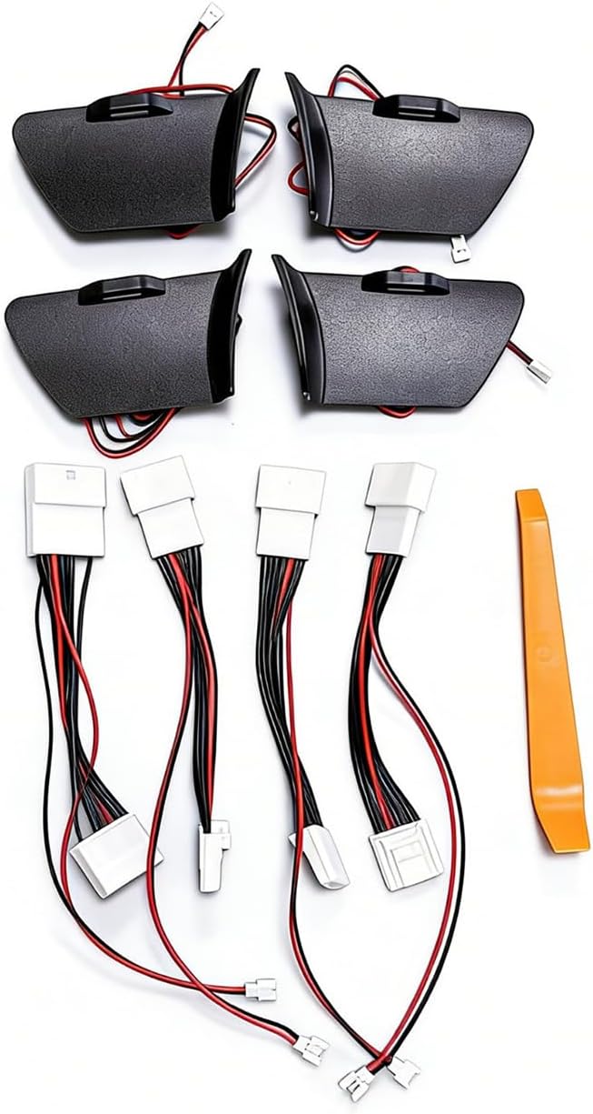L2R for Toyota Hilux (2015-2023) Interior Door Handle Bowl LED Lights Handle Bowl Lighting Car Interior Decorative 1 Set (White)