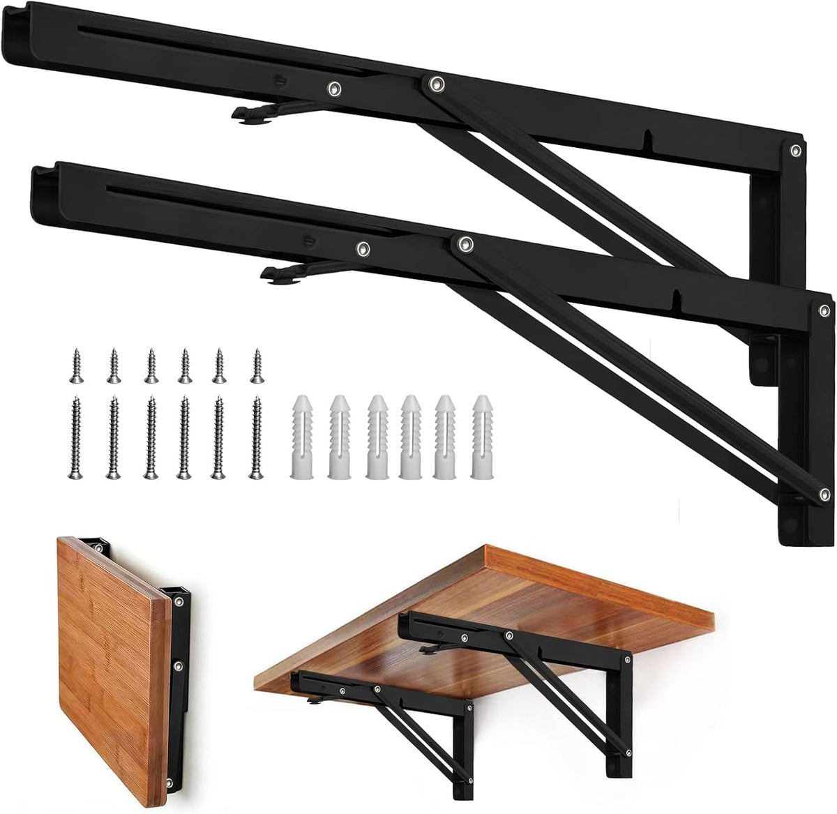 storystore folding shelf brackets, 22 inch 2 pcs, main product view