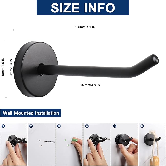 NearMoon Coat Hooks, Wall Hooks - Image 2