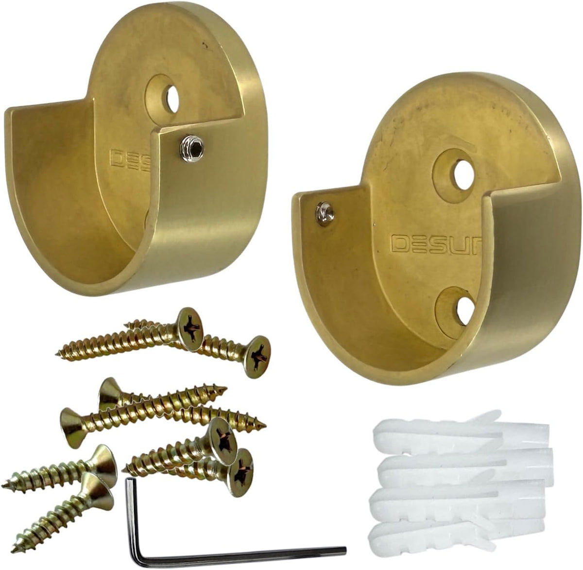 closet rod support flanges with screw on attachment, main product view