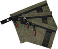 Overland Vehicle Systems Small Size 3-Bag Set of Storage Bags with Mesh Windows- #12 Waxed Canvas - Infused with Paraffin Wax Waterproofing - Universal For, Tools, Automotive, and more!