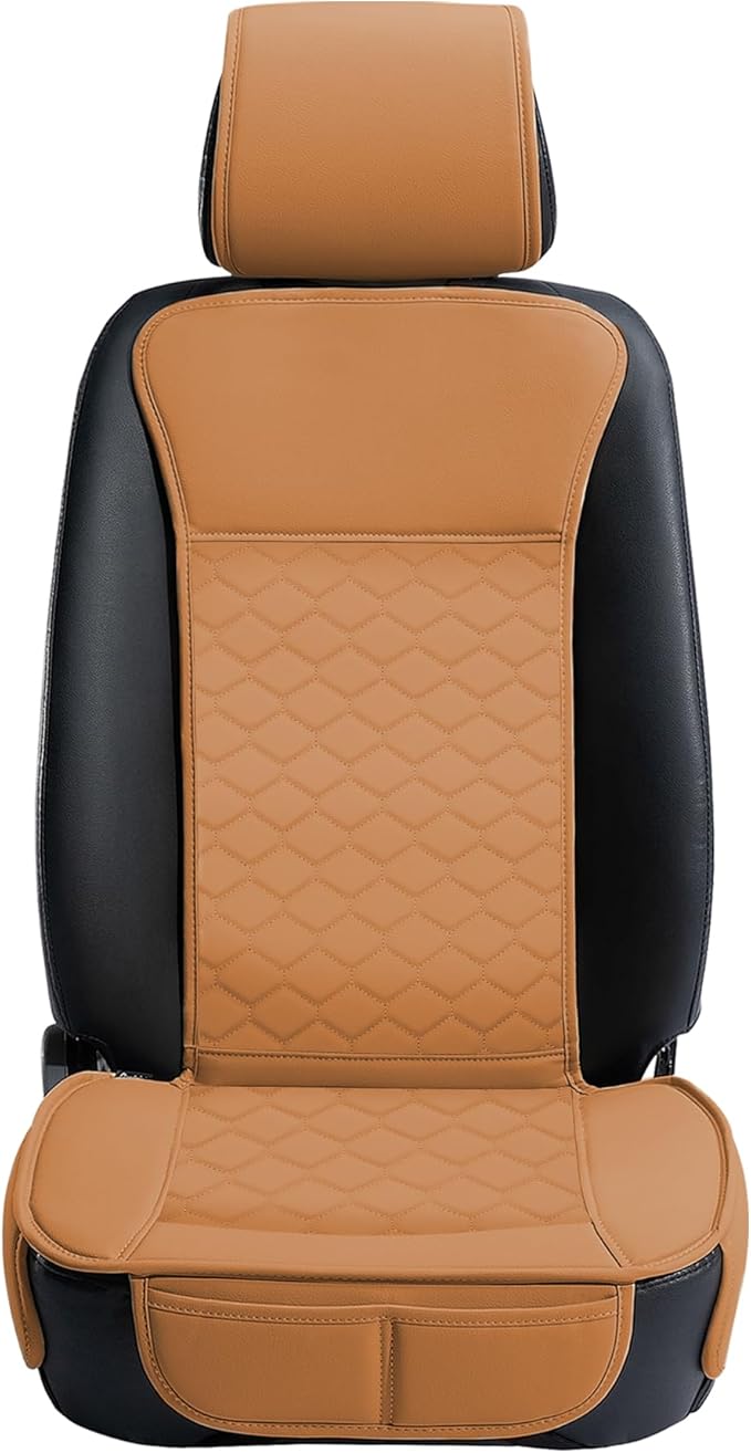 Elantrip 2PCs Front Car Seat Covers Leather Car Seat Protector Universal fit - Image 6