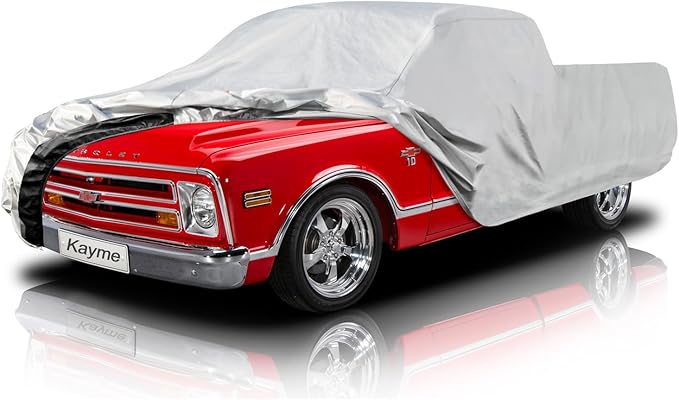 Kayme 6 Layers Truck Cover Waterproof All Weather, Heavy Duty Outdoor Pickup by kayme
