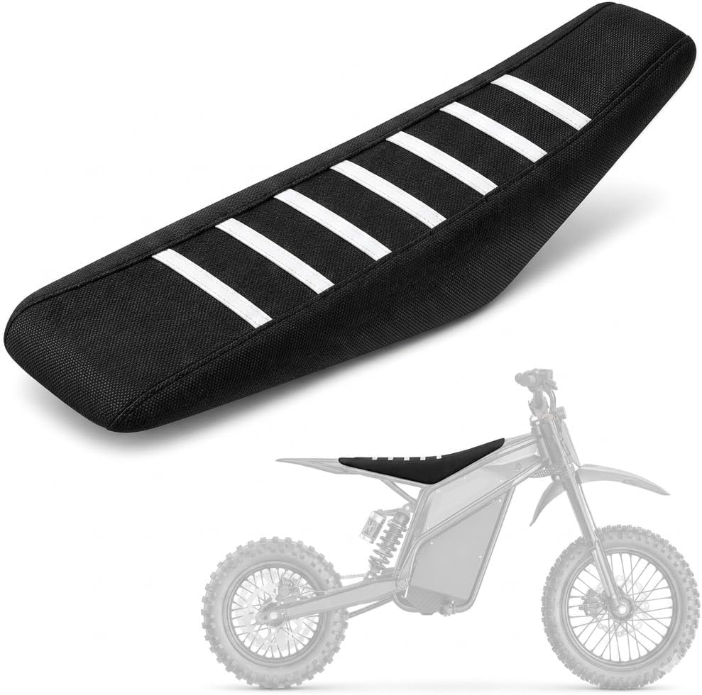Dirt Bike Seat Cover for Heybike Villain,Non Slip Rubber Striped Gripper Cushion Pad Replacement for Electric Pit Moto Ebike Heybike Villain