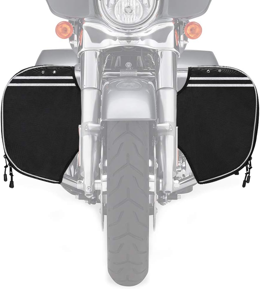 KEMIMOTO Soft Lowers Chaps Highway Crash Bar Covers Motorcycle Leg Warmers Compatible with Touring Road King Road Glide Electra Glide and Trike Models After 1980-2024 2025