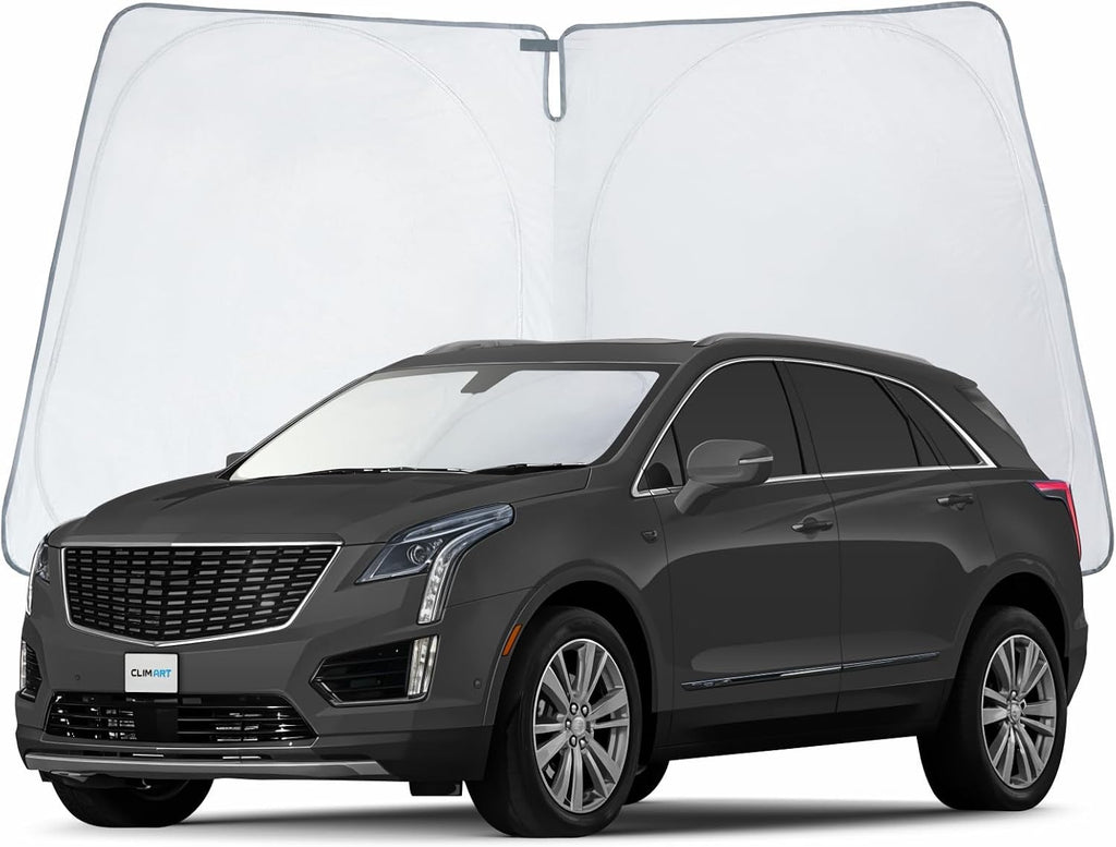 CLIM ART Windshield Sun Shade for Cadillac XT5 2017-2026, Custom-Fit Foldable Car Sunshade, Vehicle Sun Protector, Front Auto Windshield Cover, Car Accessories - WS5033