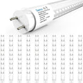 Sunco 90 Pack T8 LED Tubes 4FT Replacement for Fluorescent Bypass Ballast or Plug and Play 20W 2400 LM 5000K Daylight Ballast Compatible Single Ended or Double Ended Hybrid Type A+B Clear Lens ETL