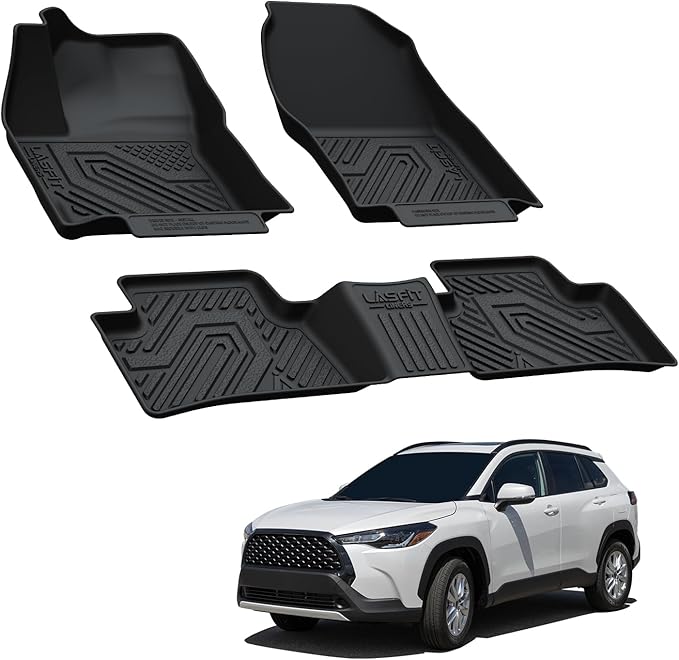 LASFIT Floor Mats Custom Fit for Toyota Corolla Cross 2022-2025（Fit Hybrid Not - Image 2