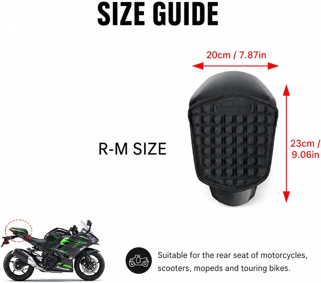 New Model EVA Motorcycle Seat for Beta E-Moto 2022-2026,Cushion 3D Breathable Gel Seat Cover Anti-Slip Shock Absorbing Waterproof | Comfort Upgrade Vibration Damping Long Distance Riding Relief Ergonomic Support Airflow Channels Quick Install