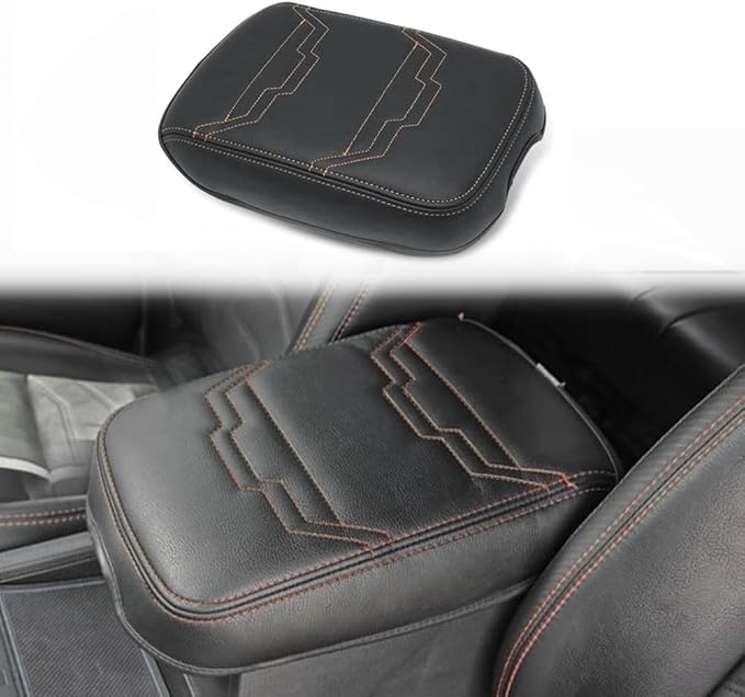 Muslogy for Frontier Center Console Pad Armrest Box Cover Vegan Leather Soft by Muslogy
