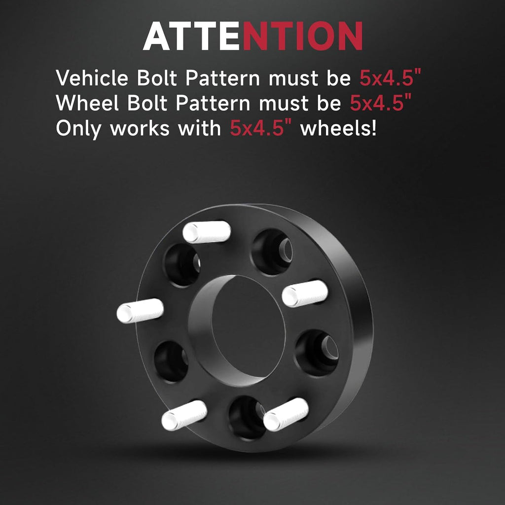 5X4.5 Wheel Spacers Forged 0.59"(15mm) 5x114.3mm to 5x114.3mm Thread Pitch M12x1.5 Hub Bore 60.1mm SET OF 2 Adapters for Toyota RAV4 2.5L 2009-2021，Camry 2.5L 2010-2021，Camry 2.4L 2002-2011 & More