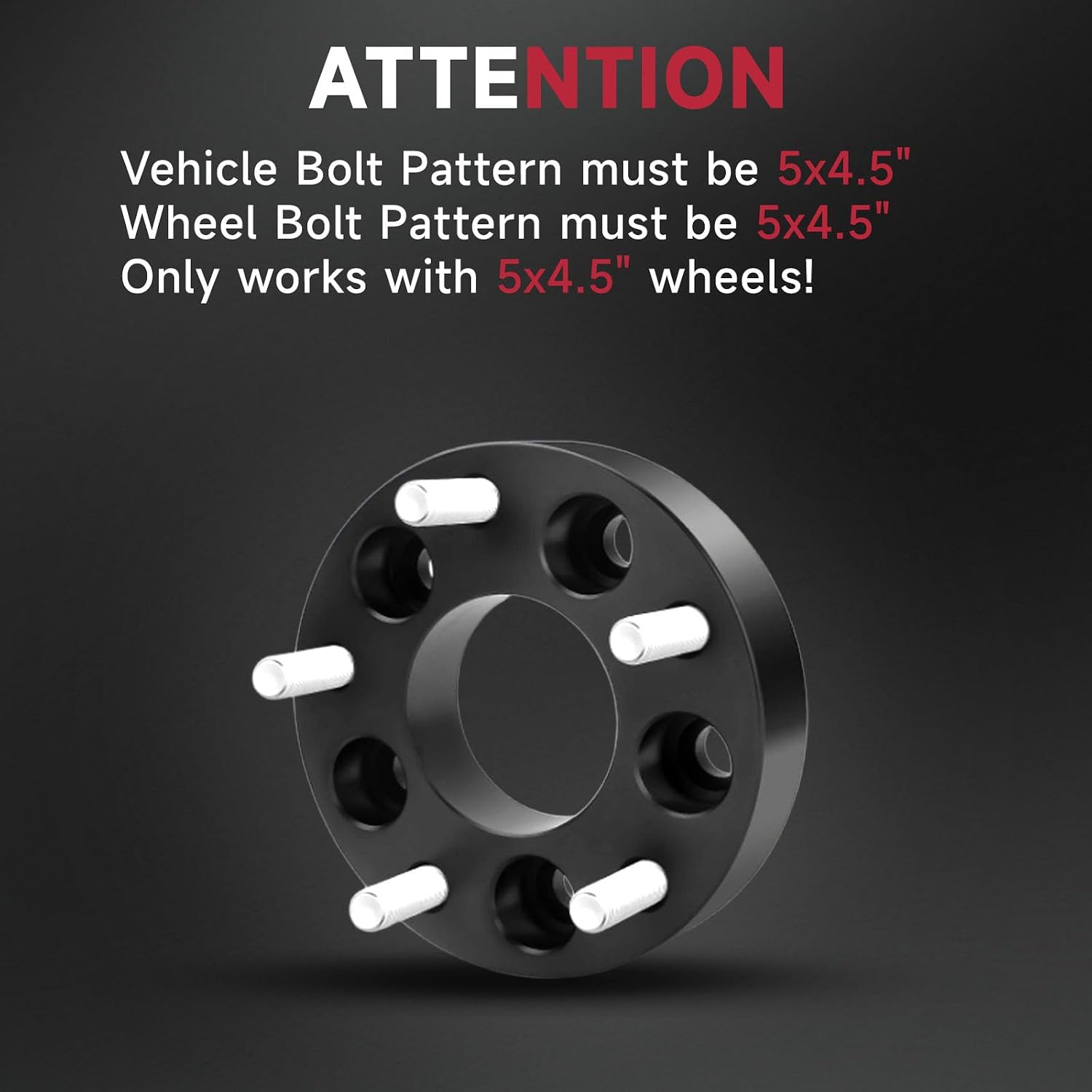 5X4.5 Wheel Spacers Forged 0.59"(15mm) 5x114.3mm to 5x114.3mm Thread Pitch M12x1.5 Hub Bore 60.1mm SET OF 2 Adapters for Toyota RAV4 2.5L 2009-2021，Camry 2.5L 2010-2021，Camry 2.4L 2002-2011 & More