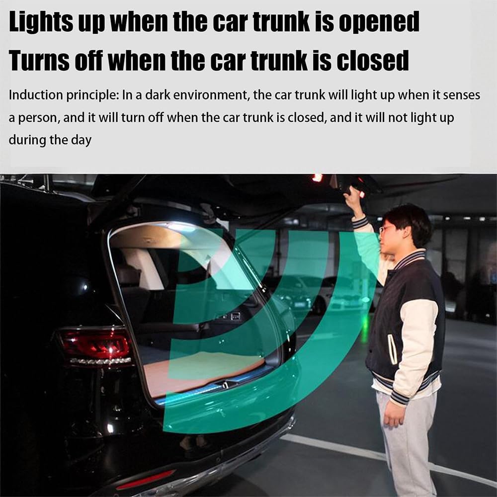 Trunk Sensor Light for Lexus TX 550h+ (PHEV) 2024, Magnetic Base Adjustable Brightness Additional Lighting Device Anti-Glare Weatherproof Rugged Accessories