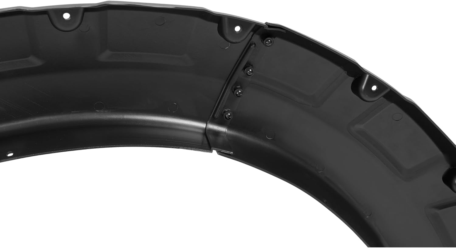 ALMULOO 4Pcs Fender Flares Compatible with 2004-2008 Ford F-150 & 2007-2008 Lincoln Mark LT Styleside w/66.0" / 67.0" / 78.0" / 96.0" bed length models Wheel Arch Covers Plastic(PP) Textured Black