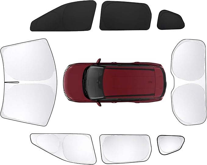 8pcs Car Window Shades for Nissan Rogue 2021-Present T Accessories, Windshield by Unknown