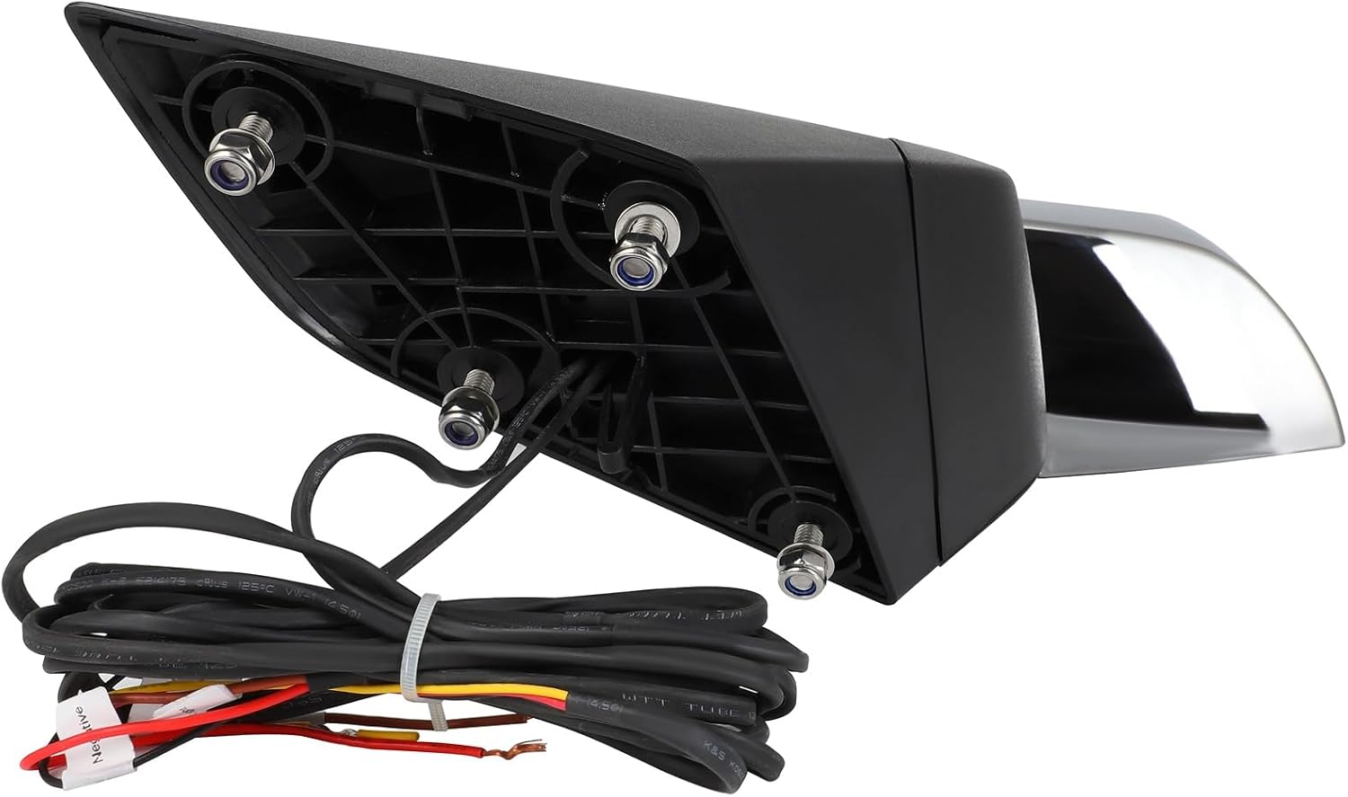 Passenger Side Truck Hood Mirror Fits 2004-2018 for Volvo VNL/VN Series, Manual Control View Mirror with Turn Signal Light