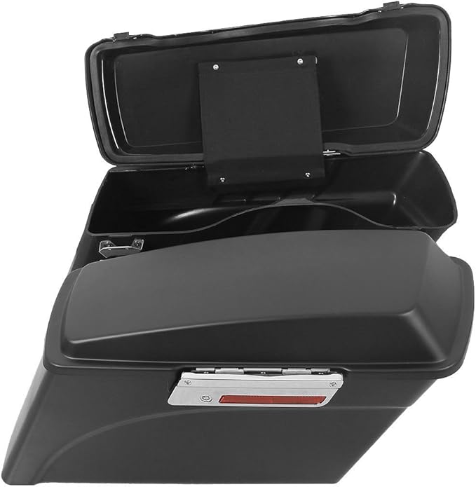 XFMT Motorcycle Saddlebags Matte Black Hard Saddle Bags Trunk - Image 7