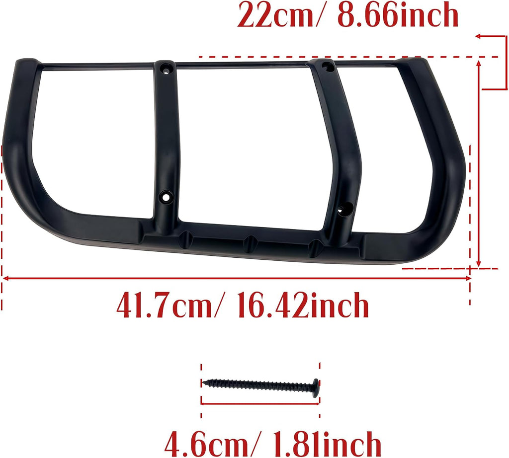 Taillight Tail Lamp Guard Cover Protector Grille for Land Rover Discovery 2 Ⅱ L318 1999 2000 2001 2002 2003 2004 Offroad Exterior Accessory，Replace STC53194