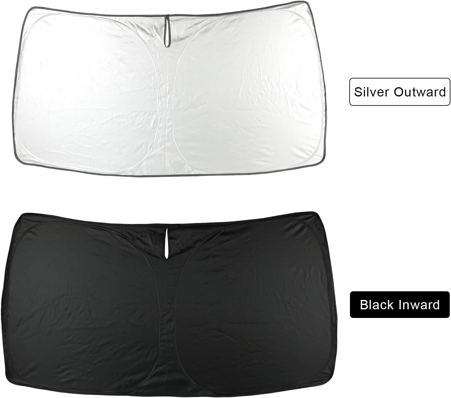 Foldable Windshield Sun Shade for Ford Transit Van 2015-2026 | Custom Fit Transit Van XL, Wagon XL, Wagon XLT Cargo Front Windshield Sunshade Heat Shield Reflector Cover