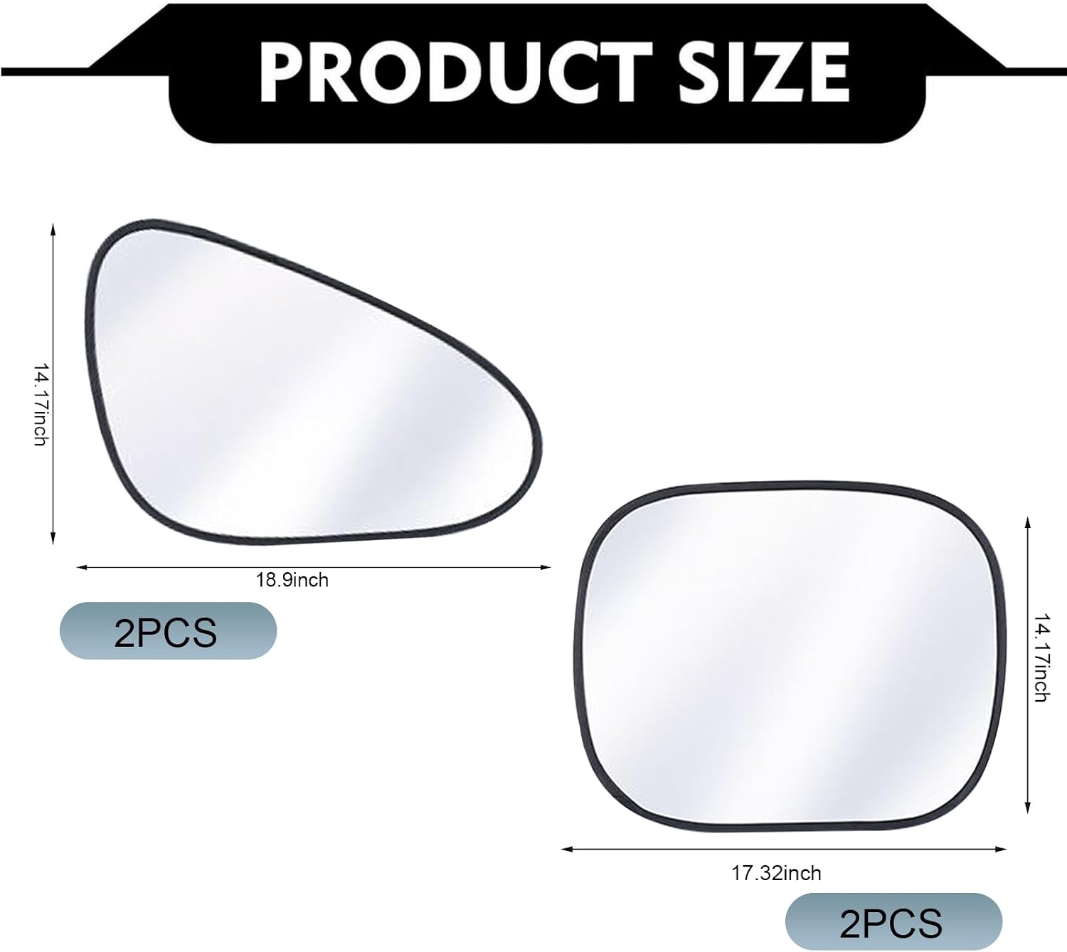 4 PCS Car Window Shades, Static Suction Side Window Sun Shade, Front and Rear Windows Sun Blocker, Universal Automotive Interior Accessories for Baby Camping Napping (Titanium silver)