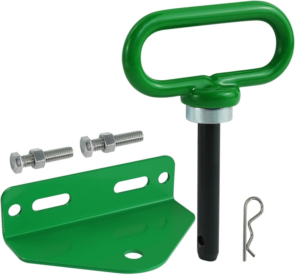 Heavy Duty Zero Turn Mower Hitch Kit with Bolts 1/8"(3mm) and Strong Magnetic Hitch Pin 1/2'' Hole Trailer Hitch Mount Green (Pack of 1)