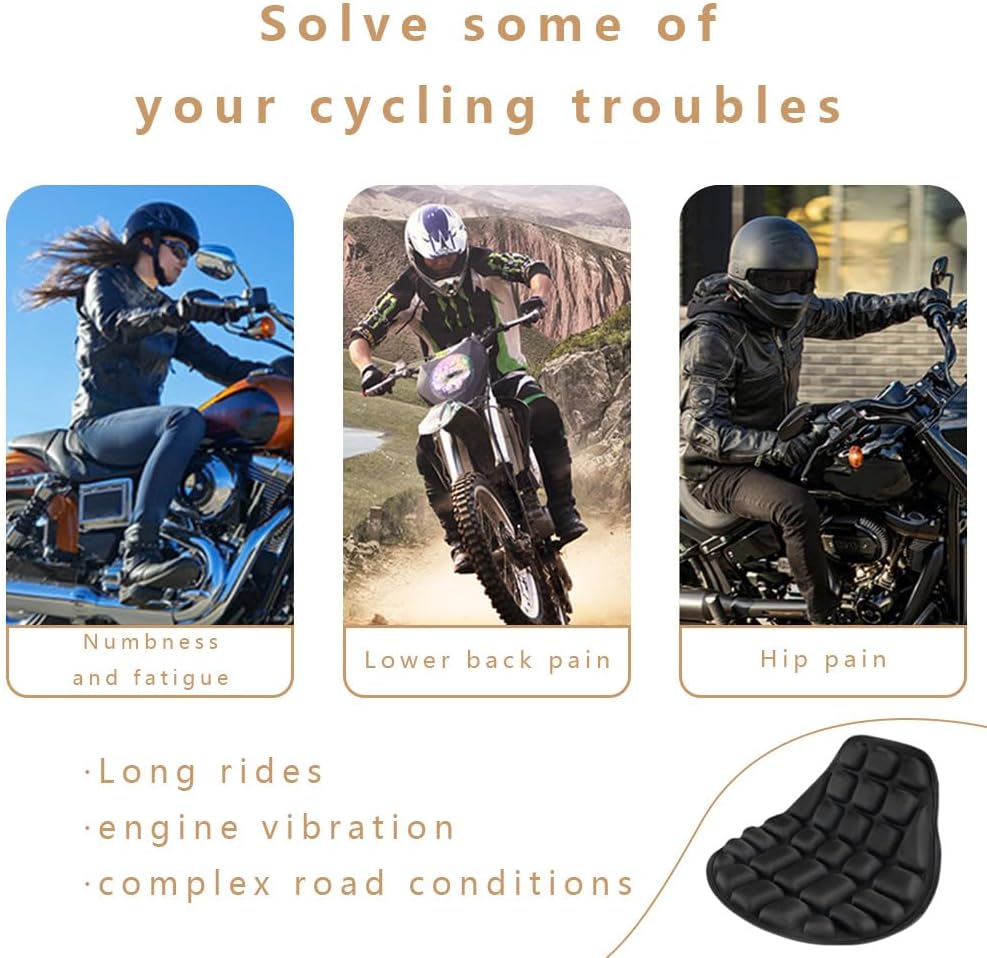 Motorcycle Seat Cushion for CFMoto 675NK 2025+, Waterproof Non-Slip Motorcycle Seat Cover Shock Absorption Breathable for Long Rides