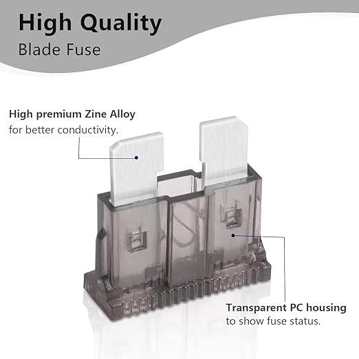 2 Amp Standard Fuse, 2A Car Blade Fuses - Image 3
