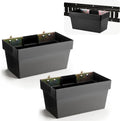 3 Pack Heavy Duty E Track Storage Bins, E-Track Accessories Tool Organizer for Enclosed Trailer, Truck, Cargo Van, Garage, Durable Plastic Storage Baskets for E-Track Rail System, 13 Inch