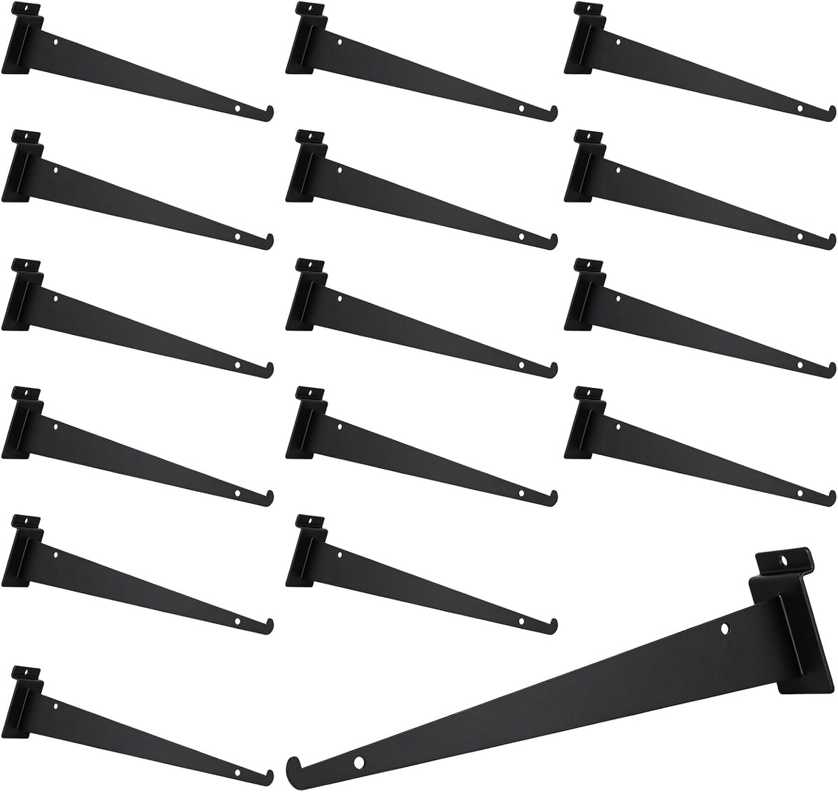 12 inch slatwall shelf bracket, slatwall accessories, heavy, main product view