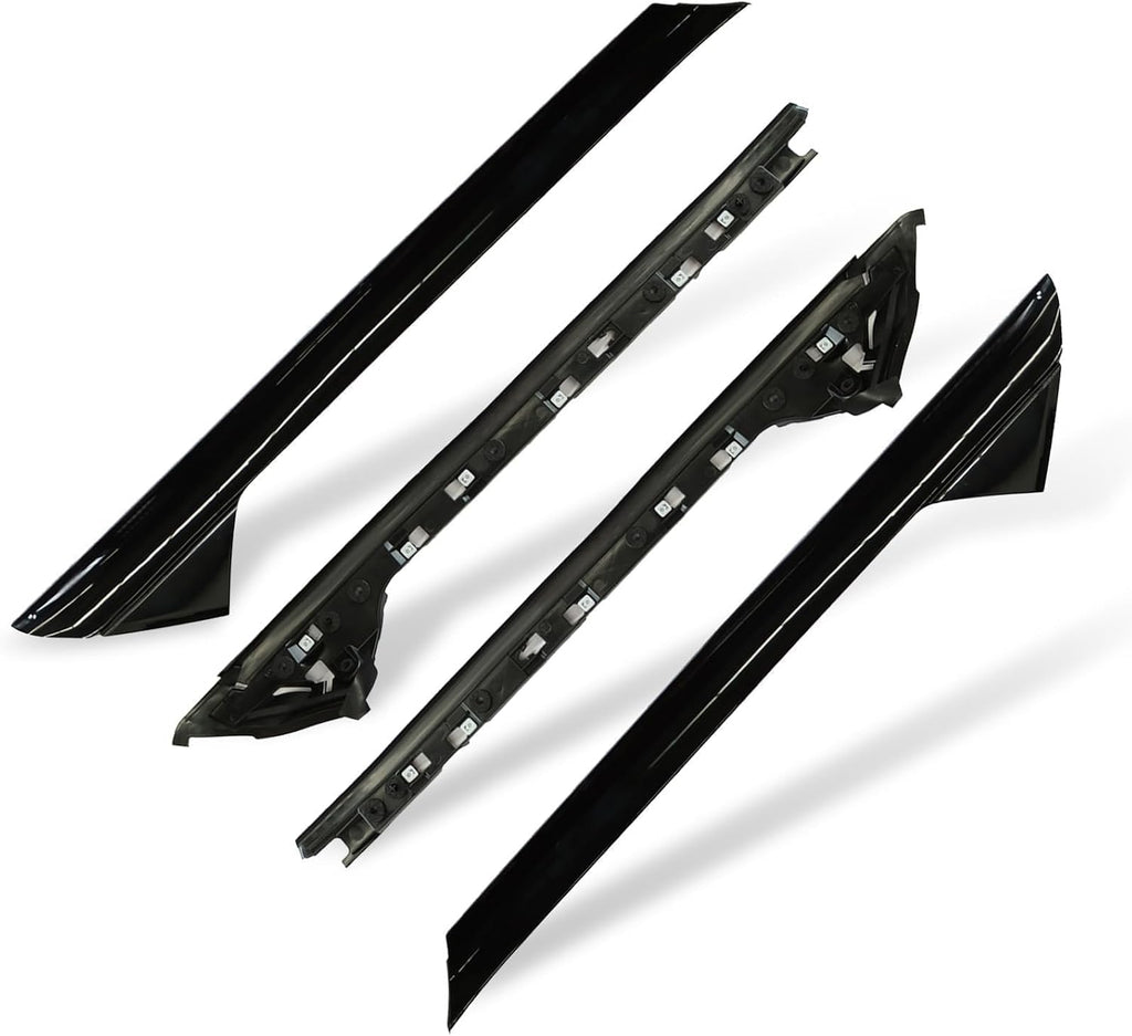 Nakkaa A-Pillar Molding Trim Kit Outer and Inner Trim Set Compatible with Explorer 2011-2019 Replaces 926-450 926-451 BB5Z7803137AA BB5Z7803145AA BB5Z7803136AA BB5Z7803144AA Left & Right