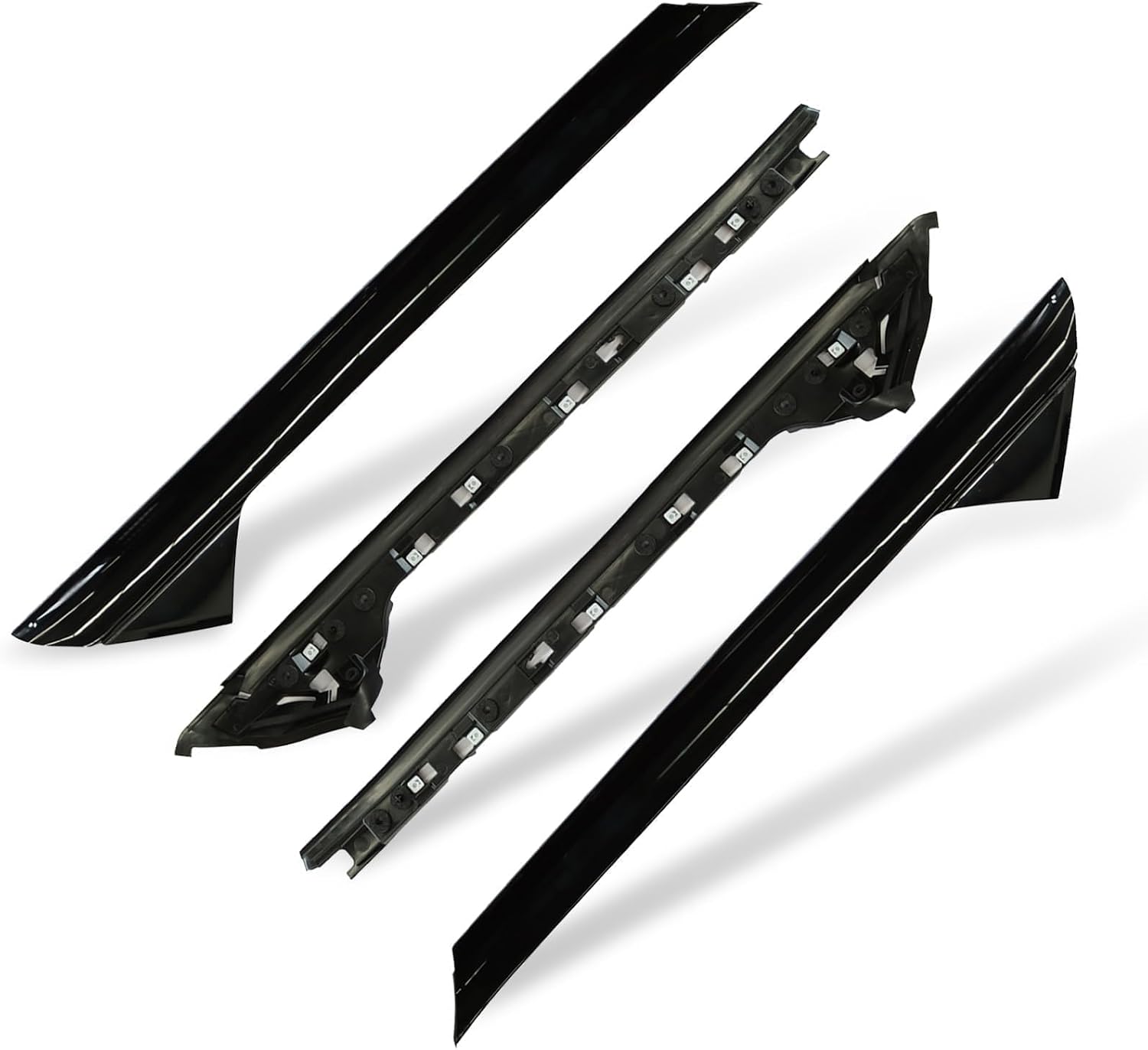Nakkaa A-Pillar Molding Trim Kit Outer and Inner Trim Set Compatible with Explorer 2011-2019 Replaces 926-450 926-451 BB5Z7803137AA BB5Z7803145AA BB5Z7803136AA BB5Z7803144AA Left & Right