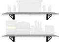 monsterrax 24x48 white garage wall shelf 2-pack, 500lb, main product view