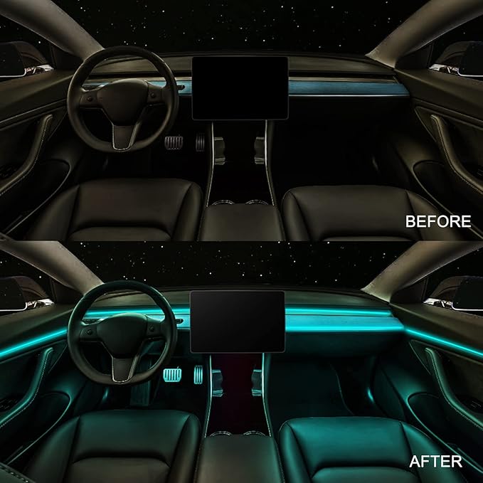 RGB Acrylic Interior Car LED Strip Light 43-inch, which fit - Image 4